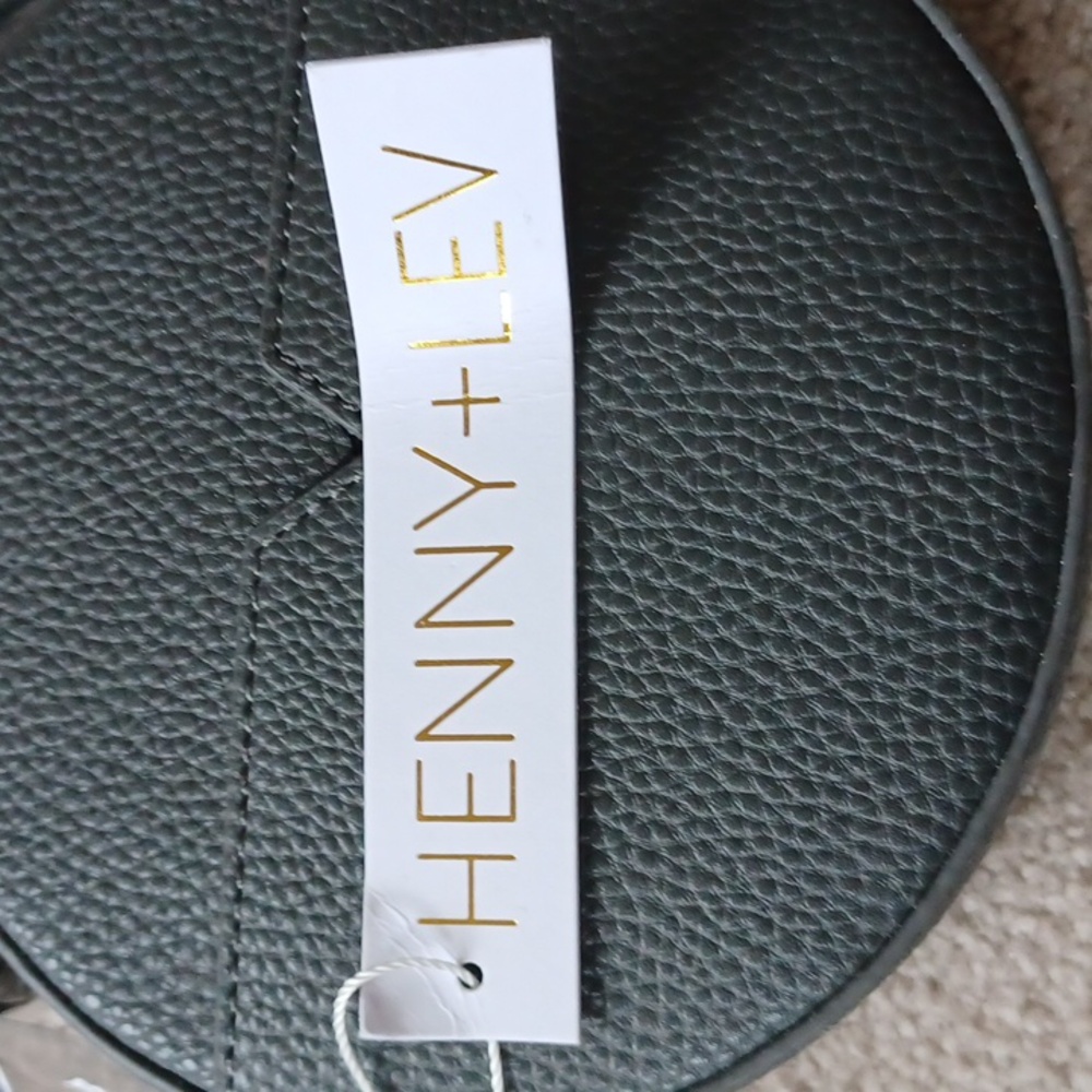 NWT Henny and Lev Cecilia Circle Crossbody Bag Dark Gray - Picture 2 of 7